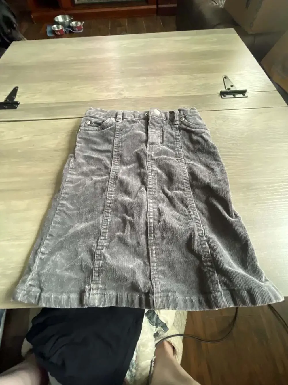 The Children's Place Corduroy Skirt Size 4 Gray Stretch Mini